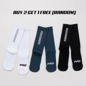 AER Sportive Socks (White / Black / Peacock Blue)