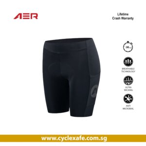 New AER Emily 5 Women Cargo 1/4 Cycling Shorts